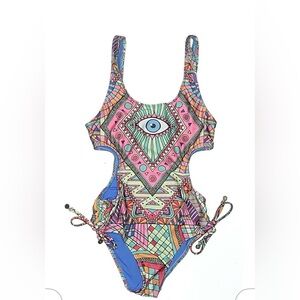 Wildfox Geometric One-Piece Swimsuit